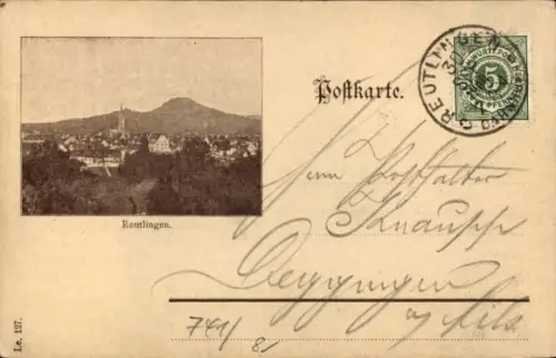 Ak Lichtenstein in Württemberg, Honauer Tal, Reutlingen