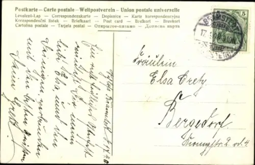 Ak Ostern, Ostereier in einem Korb, Weidenkätzchen