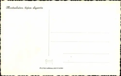 Foto Ak Reiterin auf Maultier auf der Straße, Montanheica-típico algacolo