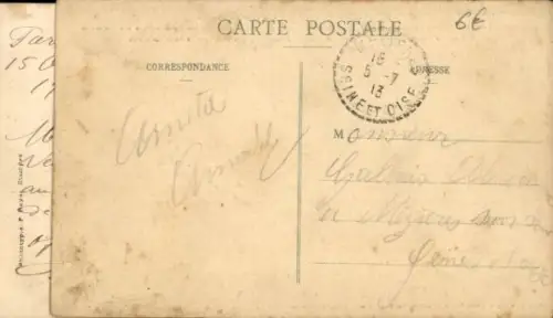 Ak Montlhéry Essonne, Carrefour de la Grande rue, rue des Juits