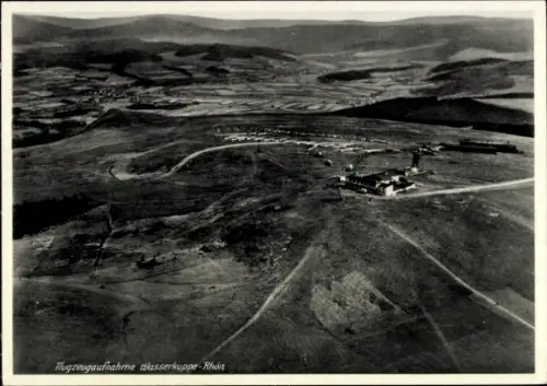 Ak Gersfeld in der Rhön Hessen, Wasserkuppe, Fliegeraufnahme