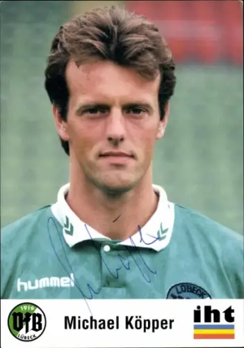 Autogrammkarte Fußballer Michael Köpper, VfB Lübeck, Autogramm