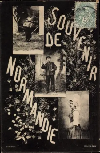 Ak Normandie, Volkstrachten