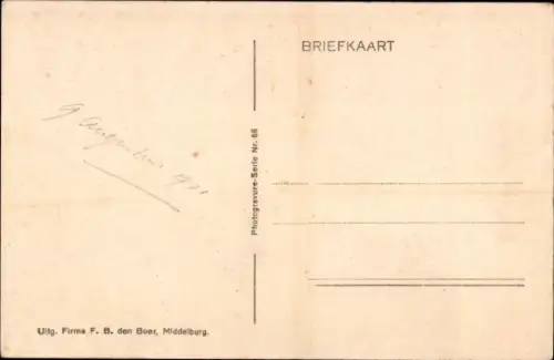 Ak Volendam, alter Mann in Tracht
