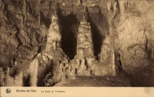 CPA Grotte de Han Han sur Lesse Wallonie Namur, La Salle du Précipice