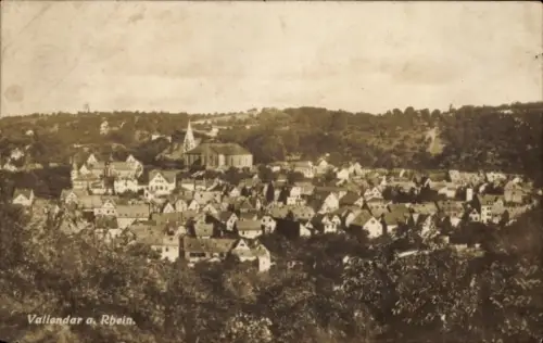 Ak Vallendar am Rhein, Gesamtansicht