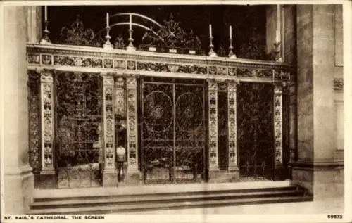 Ak London City England, St. Paul's-Cathedral, The Screen