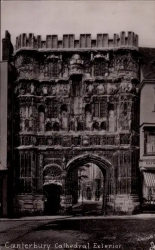 Ak Canterbury Kent England, Canterbury Kathedrale, Außenansicht, Text: Canterbury Cathedral Exter