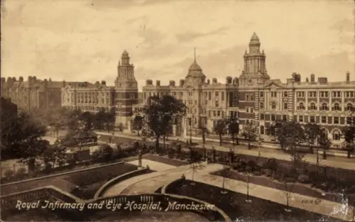 Ak Manchester England, Royal Infirmary and Eye Hospital,   