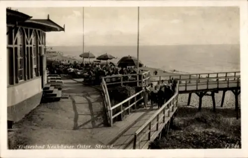Ak Metschnikowo Neuhäuser Baltijsk Pillau Ostpreußen, Strand