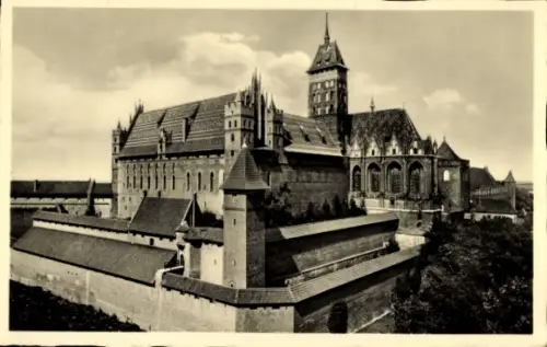 Ak Marienburg Malbork Westpreußen, Die Marienburg, Hochschloss, Südostseite