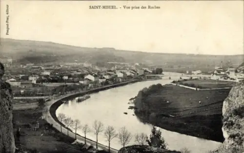 CPA Saint-Mihiel Meuse, Vue prise des Roches