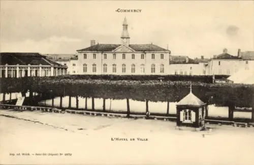 Ak Commercy Lothringen Meuse, L'Hôtel de Ville,   , schwarz-weiß, 1879
