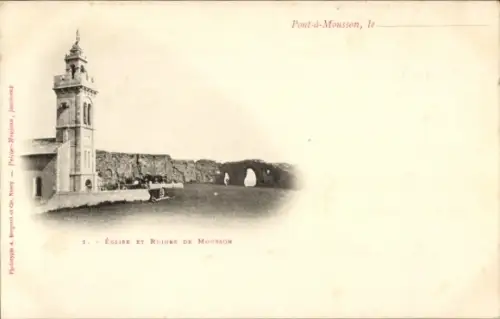 CPA Pont à Mousson Meurthe-et-Moselle, Eglise, Ruines de Mousson