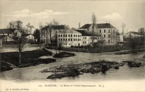 CPA Saint-Dizier Haute-Marne, La Marne et l'Asile Départemental