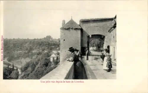 CPA Liverdun Meurthe et Moselle, Une jolie vue depuis le haut