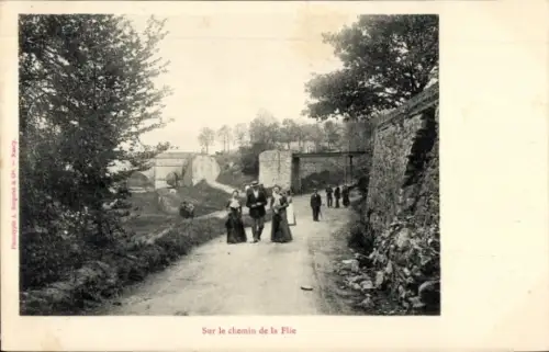 CPA Fouday Breusch Urbach Alsace Bas Rhin, Chemin de la Folie