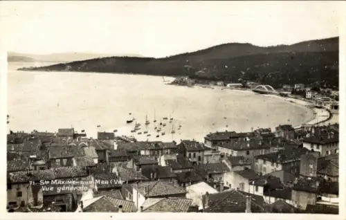 CPA Sainte Maxime Var, Vue générale