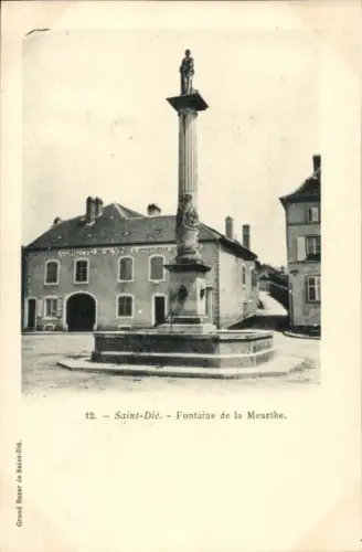 CPA Saint-Dié-des-Vosges, Fontaine de la Meurthe