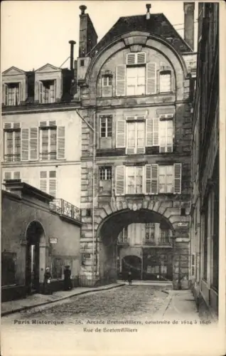 Ak Paris, Arcade Bretonvilliers, Rue de Bretonvilliers