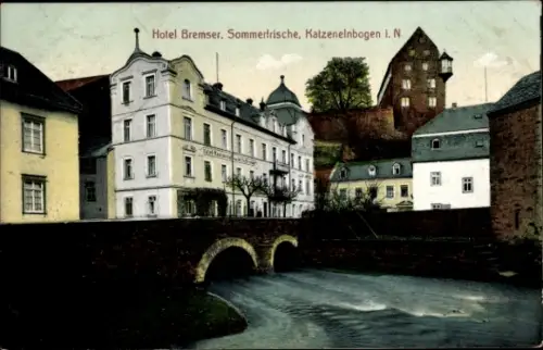 Ak Katzenelnbogen im Taunus, Hotel Bremser, Sommerfrische