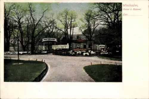 Ak Wiesbaden in Hessen, Restaurant Unter den Eichen
