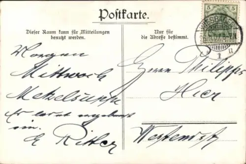 Ak Wiesbaden in Hessen, Restaurant Unter den Eichen