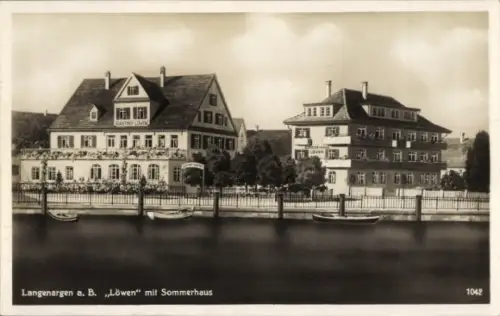 Ak Langenargen am Bodensee, Gasthof Löwen mit Sommerhaus