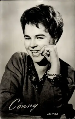 Ak Schauspielerin und Sängerin Cornelia Froboess, Conny, Hafbo, Portrait