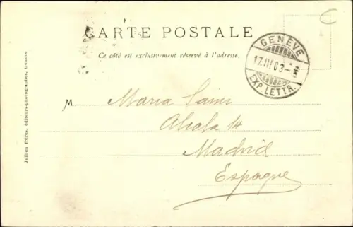 Ak Chamonix Mont Blanc Haute Savoie, Excursion a Mulets