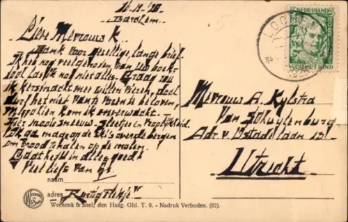 Ak Geldersch Type, Frau in niederländischer Tracht