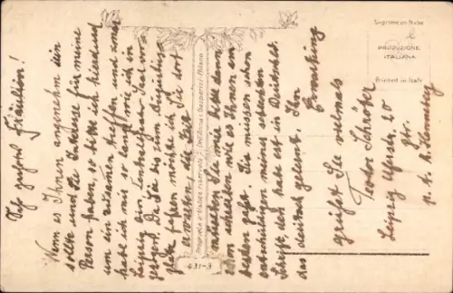 Künstler Ak Junge Frau, Portrait