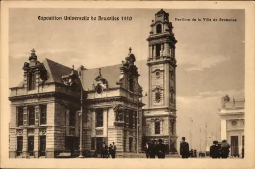 Ak Bruxelles Brüssel, Weltausstellung 1910, Pavillon der Stadt Brüssel