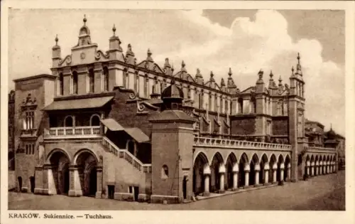 Ak Kraków Krakau Polen,  Sukiennice, Tuchhaus,  Architektur