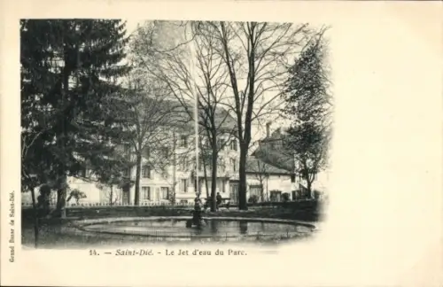 CPA Saint-Dié-des-Vosges, Le Jet d'eau du Parc