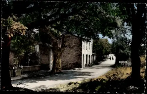 CPA Néoules Var, Un coin d'ombrage et de fraicheur Font Marcellin