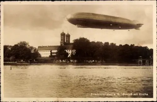 Ak Friedrichshafen am Bodensee, Zeppelin, Schloss, Kirche