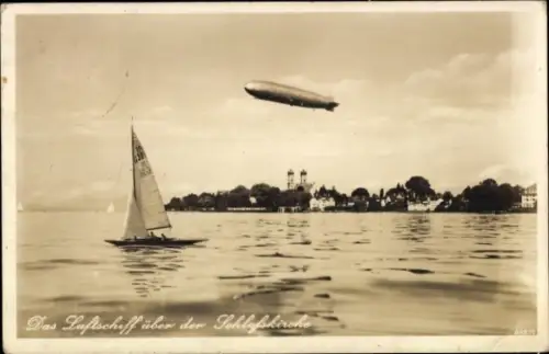 Ak Friedrichshafen am Bodensee, Zeppelin, Schlosskirche