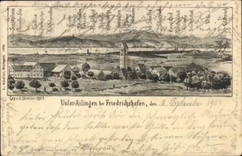 Litho Ailingen Friedrichshafen am Bodensee, Gesamtansicht