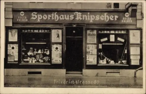 Ak Krefeld am Niederrhein, Sporthaus Knipscher, Friedrichstraße 50