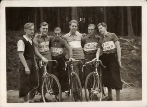 Foto BRC, Werner-Fahrräder, Männer-Gruppenfoto