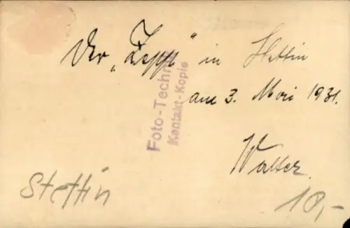 Foto Szczecin Stettin, Luftschiff, Zeppelin