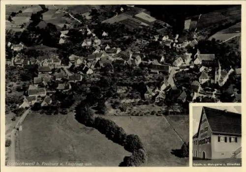 Ak Bollschweil im Breisgau, Fliegeraufnahme