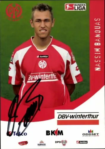 Autogrammkarte Fußballer Massim Banouas, 1. FSV Mainz 05, Autogramm