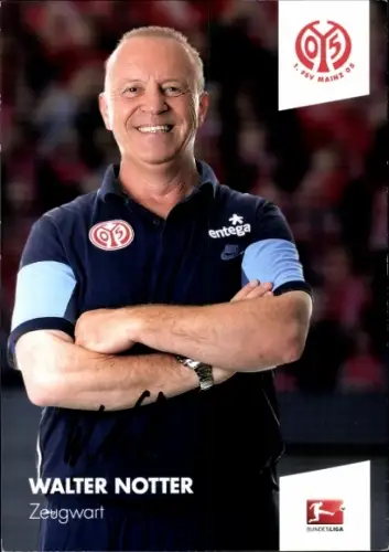 Autogrammkarte Zeugwart Walter Notter, 1. FSV Mainz 05, Autogramm