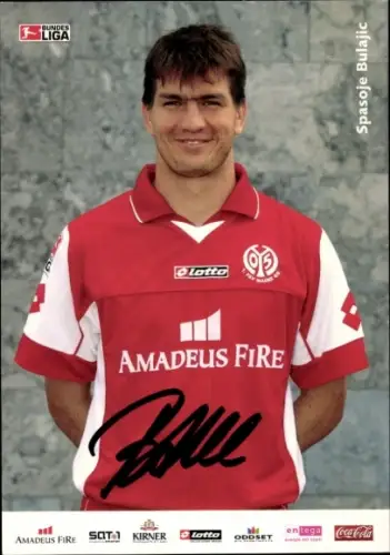 Autogrammkarte Fußballer Spasoje Bulajic, 1. FSV Mainz 05, Autogramm