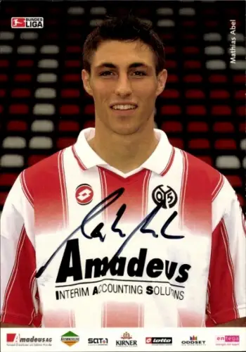 Autogrammkarte Mathias Abel, 1. FSV Mainz 05, Autogramm