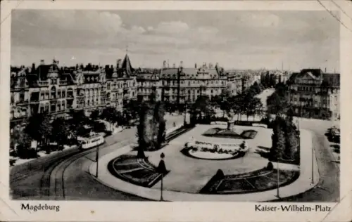 Ak Magdeburg, Kaiser Wilhelm Platz