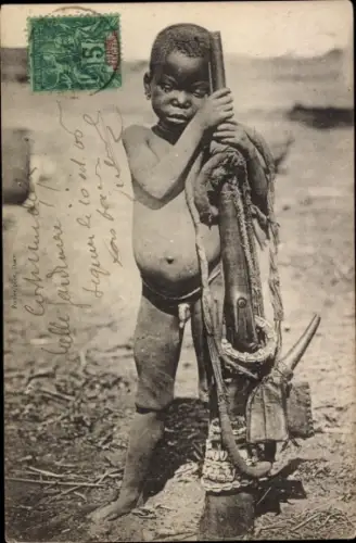 Ak Afrika, Kleiner Afrikaner, Porträt