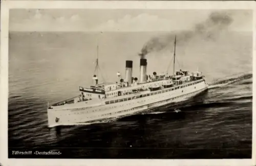 Ak Fährschiff Deutschland auf See
